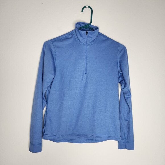 VTG Patagonia Womens XS - Small Blue Capilene Outfit 1/4 Sweatshirt Pants Set - Picture 2 of 8